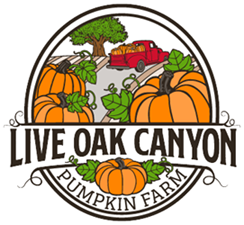 Live Oak Canyon Pumpkin Patch & Christmas Tree Farm, Redlands CA – Pumpkin Patch is open October with Rides, Slides, Petting Zoo, Games, Food and more! In December, Christmas Trees, Gift Shop, Campfire, S’mores, Hot Chocolate, Santa and more! Relax on the farm with family. Logo